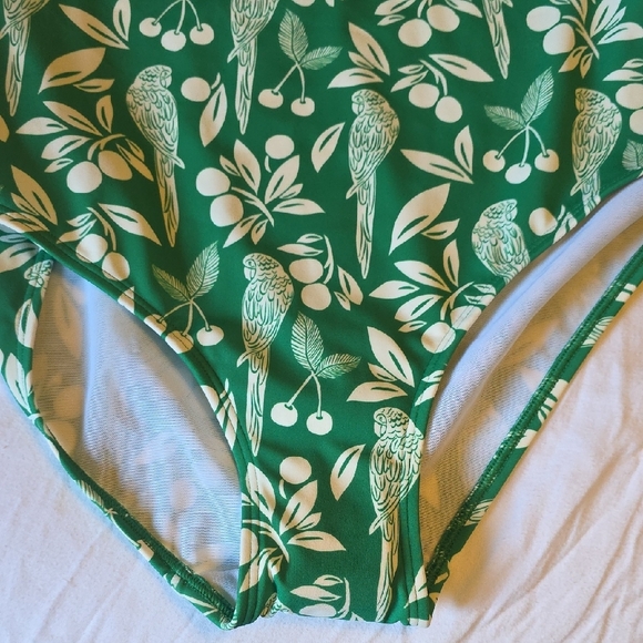 Boden Green Floral One Piece Swimsuit - Picture 4 of 7